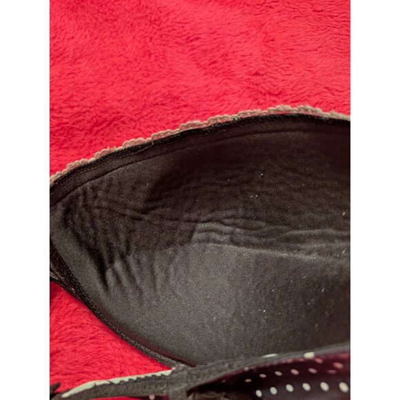 Joe Boxer 38DD Black White Polka Dot Underwire Bra Lace Trim Padded Everyday - Picture 8 of 10